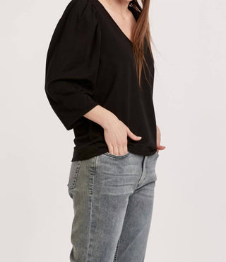 Another Love - Zada V-neck Gathered Sleeve Tee
