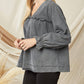 Entro - Ruffled V-neck Top