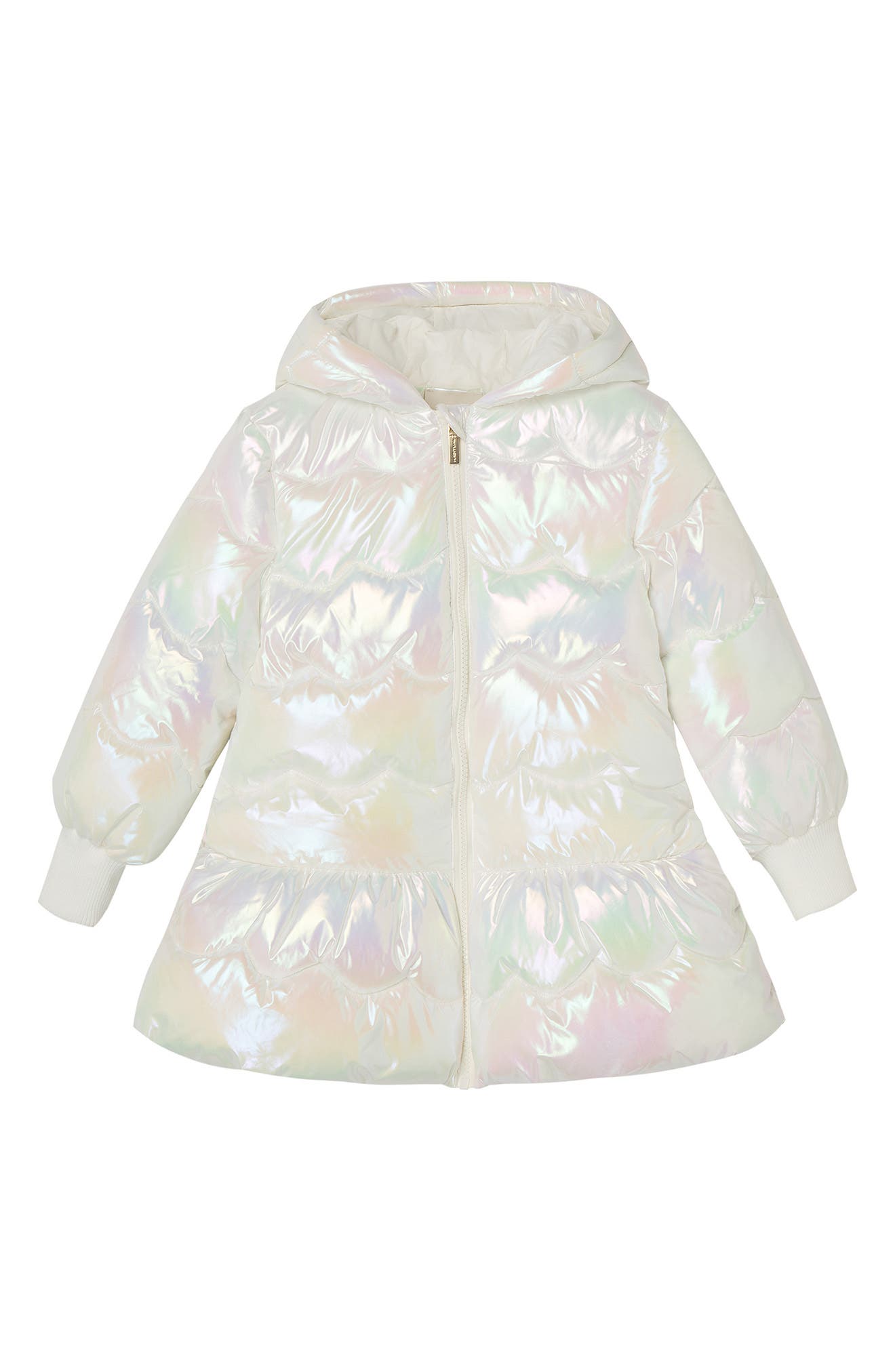 Habitual Girl Kids' Shiny Puffer Jacket in Multi, Size 6X