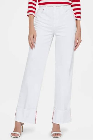 L'Agence - Cuffed Miley Wide Leg Jeans