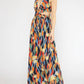 Entro - Tropical Maxi Dress With Cut Outs