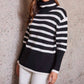 Karen Kane - Stripe Turtleneck Sweater