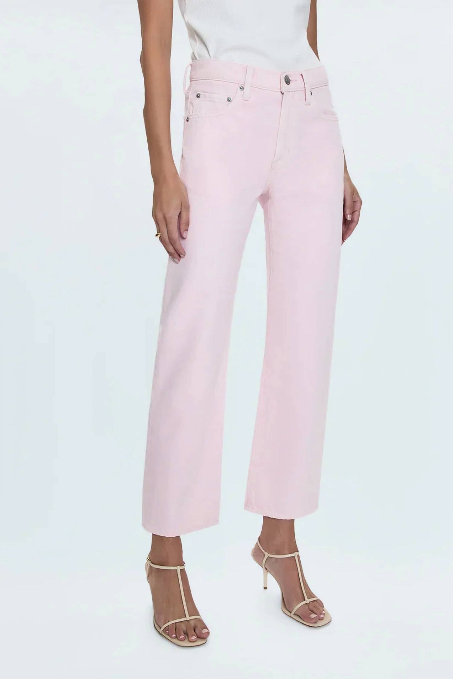 Pistola - Lexi Mid Rise Bowed Straight Jean