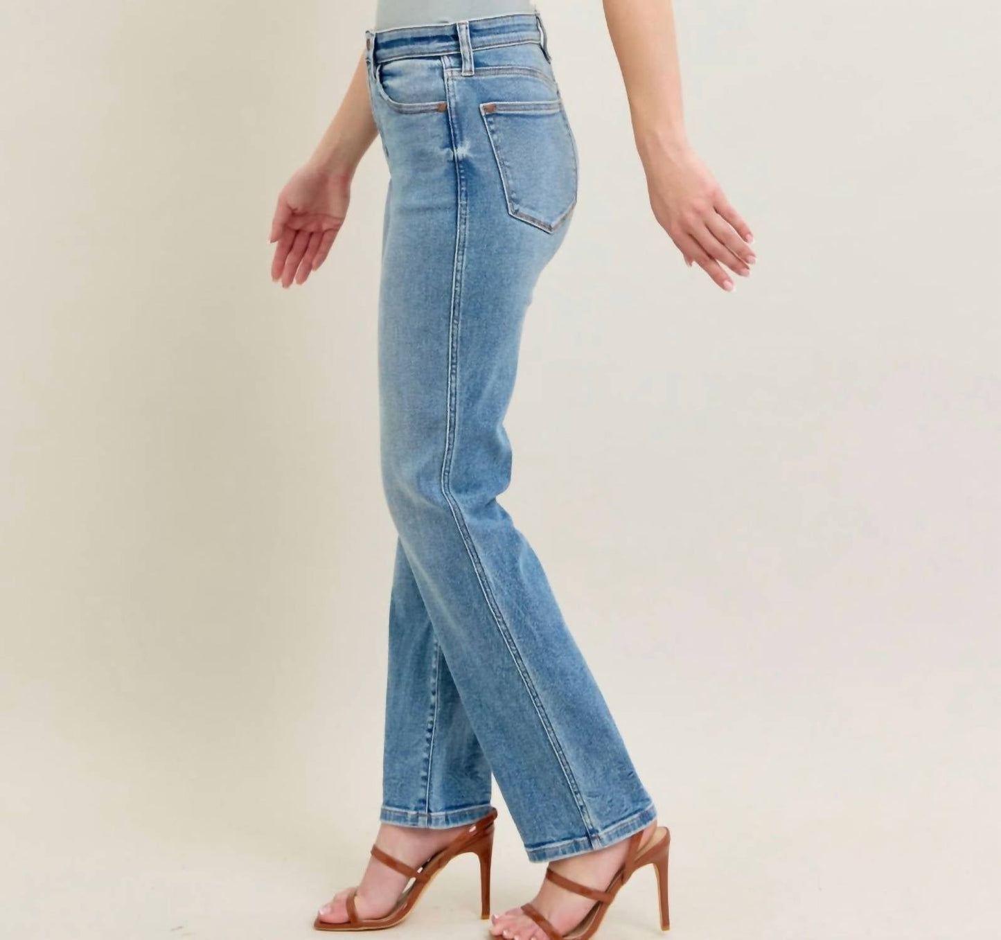 Judy Blue - High Waist Vintage Wash Straight Jeans