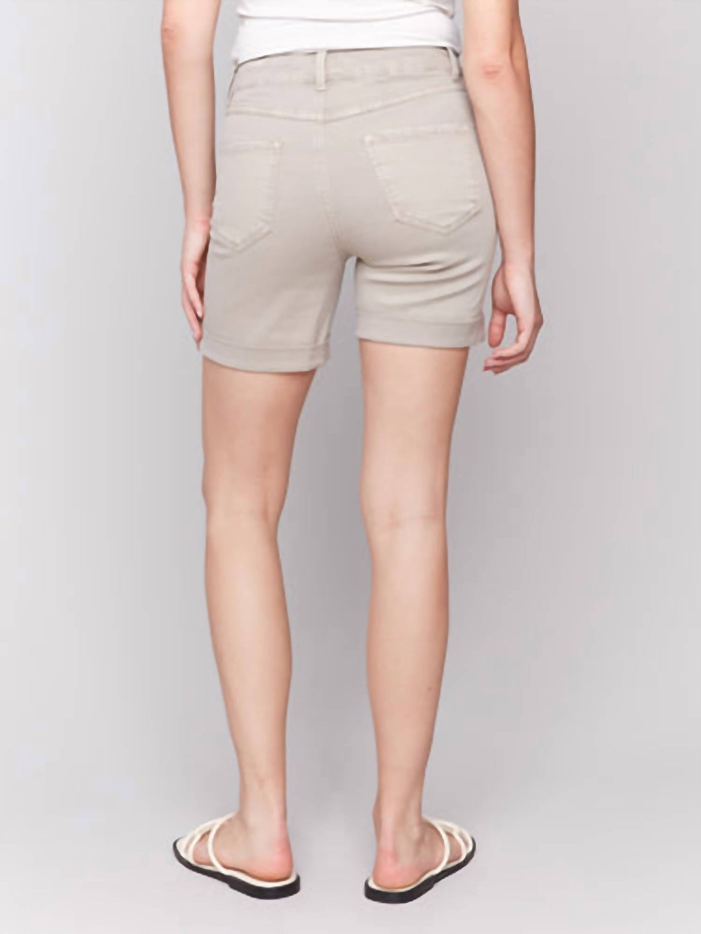 Charlie B - Rolled Cuff Twill Shorts