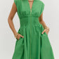 Entro - Smocked Waist Midi Dress