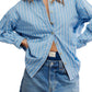 Free People - Striped varsity shirt