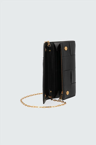 Bottega Veneta - Women's Cassette Leather Chain Wallet