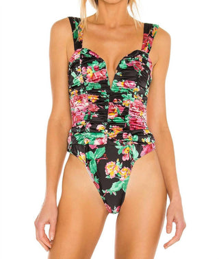 For Love & Lemons - Jolie Ruched Seaming Bodysuit