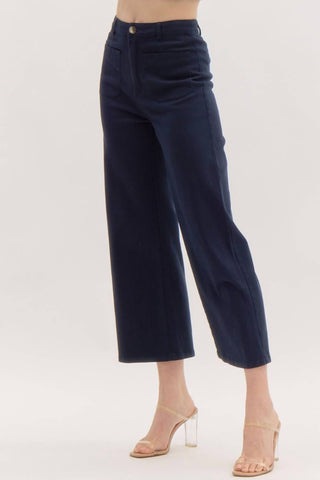 Entro - Wide Leg Ankle Pant