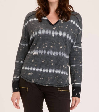 Xcvi - BULLOCK V NECK WAFFLE KNIT PULLOVER