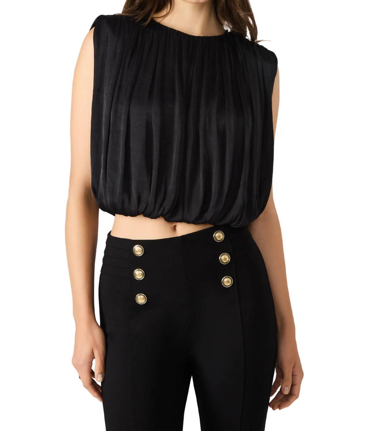 Steve Madden - Cherra Crewneck Crop Top