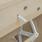 Modern Rattan 3 Door Shoe Rack Cabinet for Entryway