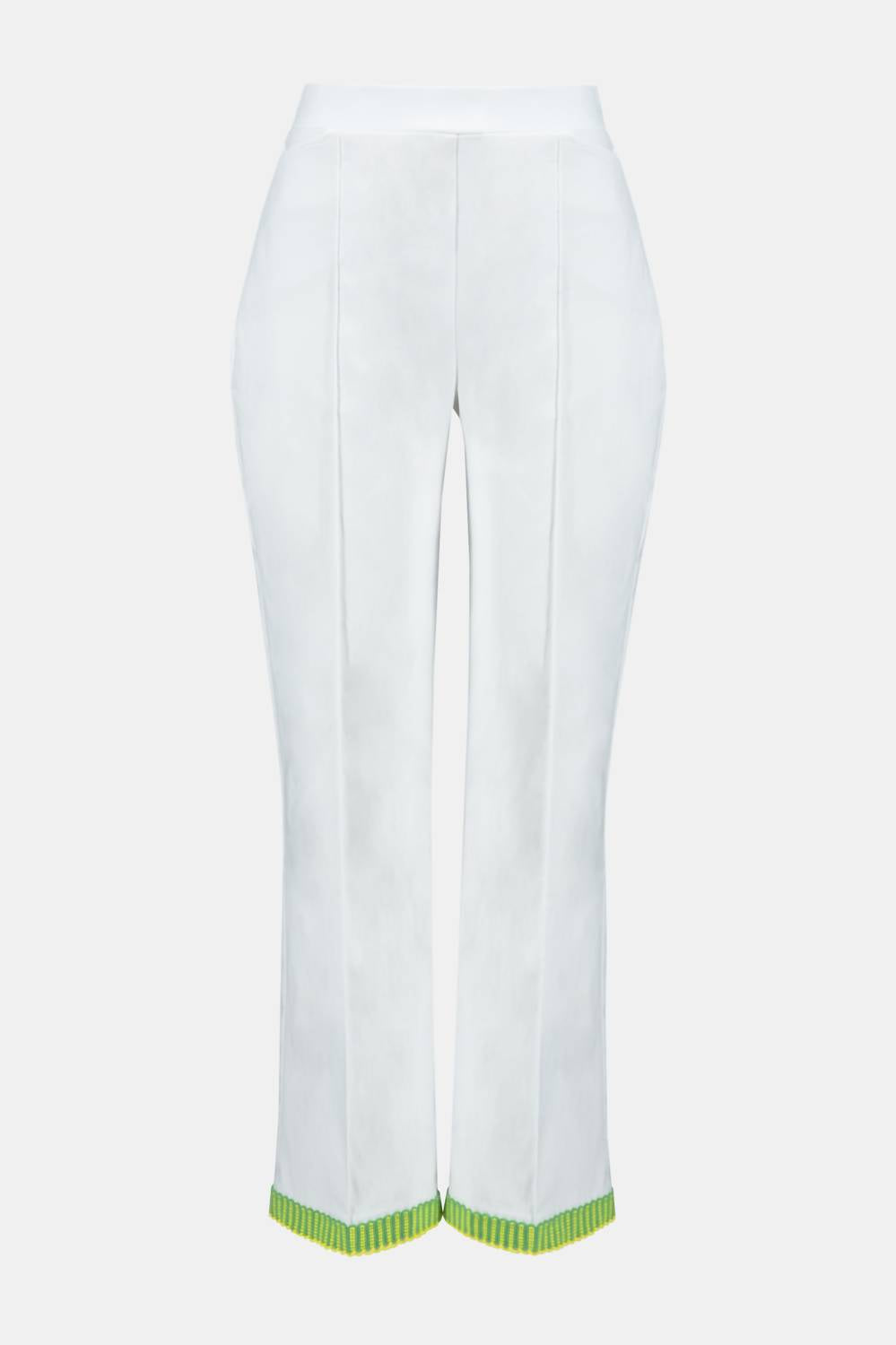 Joseph Ribkoff - Embroidered Trim Wide Leg Pants