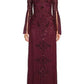 Aidan Mattox - Beaded Bell Sleeve Gown