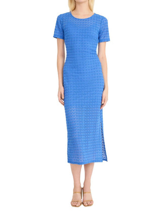 Donna Morgan - Short Sleeve Regatta Lace Midi Dress
