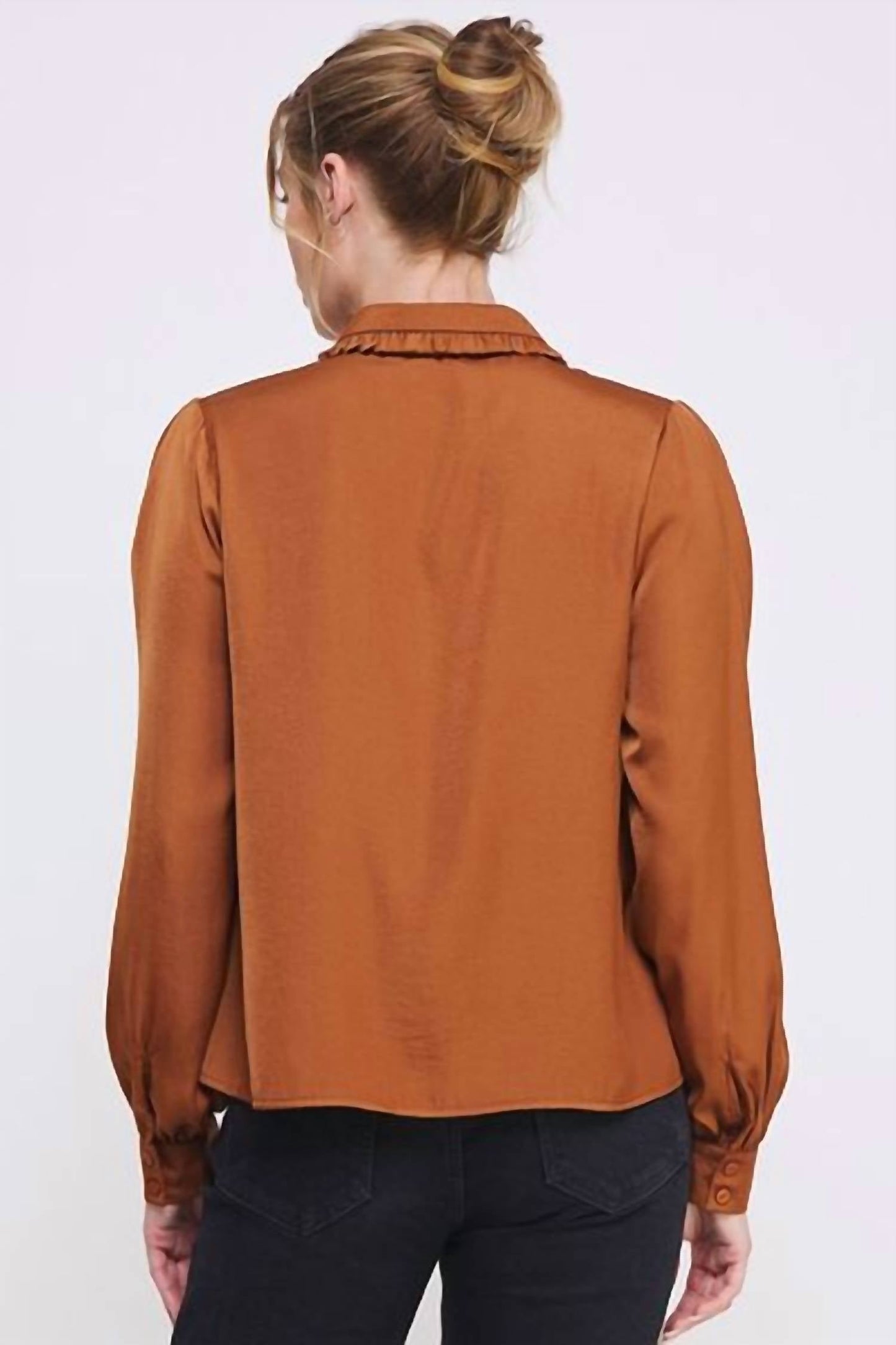 Allie Rose - Coco Scallop Collar Button Down Top