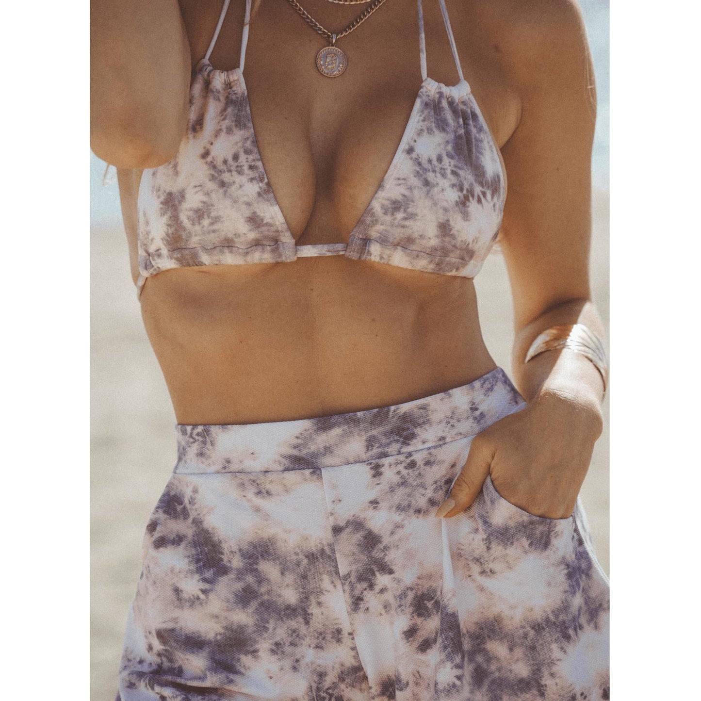 Soah - Women's Zkye Tie Dye Bikini Top