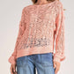 Elan - Crochet Boat Neck Sweater
