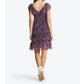 Draper James - Wispy Floral Flounce Ruffle V Neck Dress