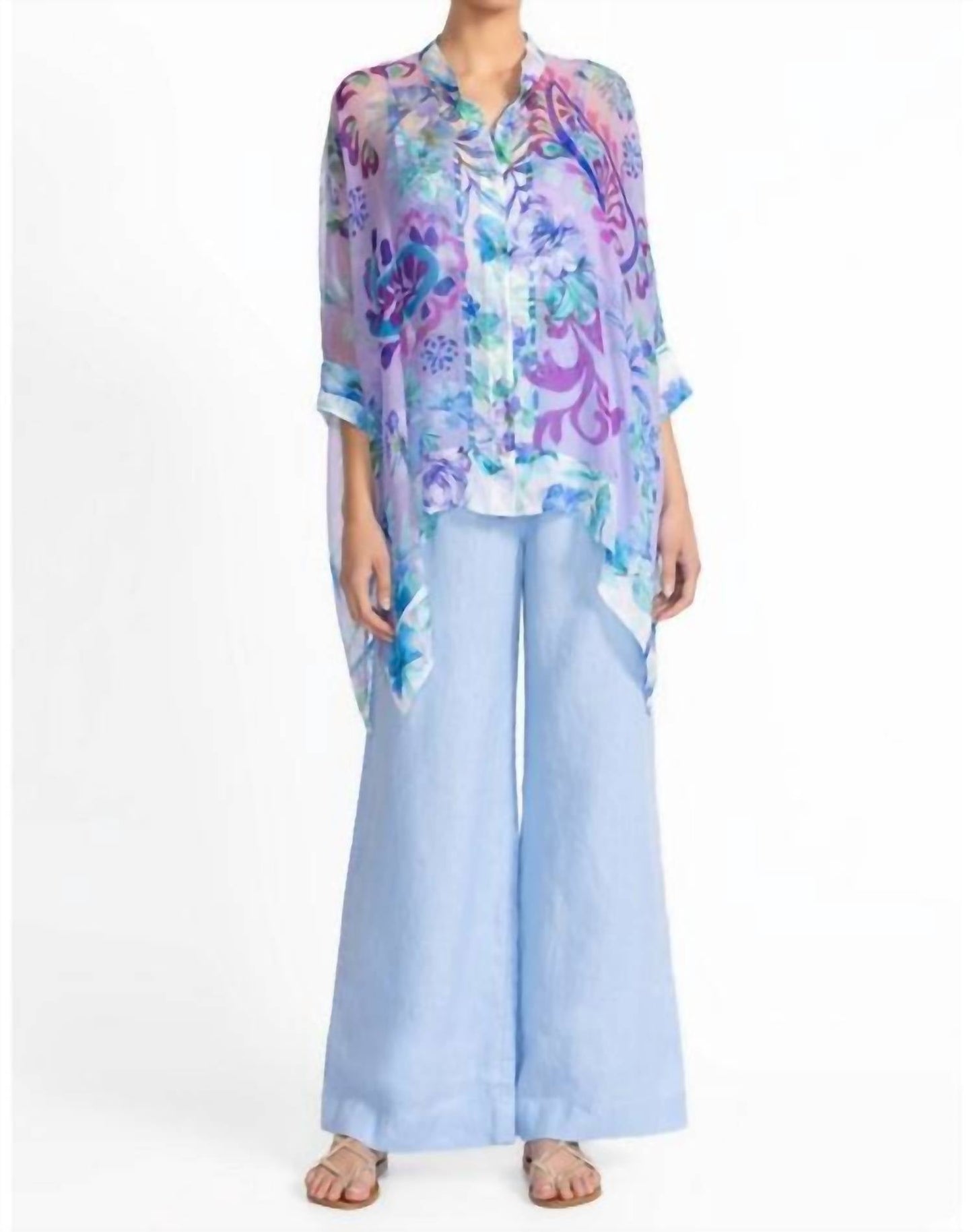Johnny Was - KATIA OVERSIZED CONTRAST BLOUSE