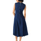 Steve Madden - Talasyn Bubble Hem Denim Midi Dress