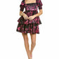 Alice + Olivia - Emmalou Puff-sleeve Tiered Mini Dress