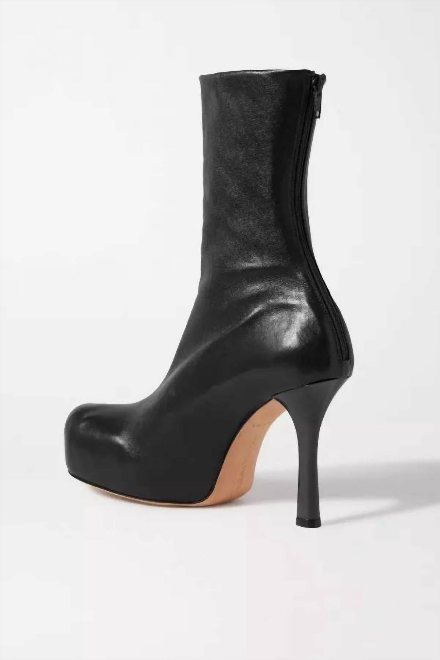 Bottega Veneta - Pre-loved Women Leather Platform Ankle Boots