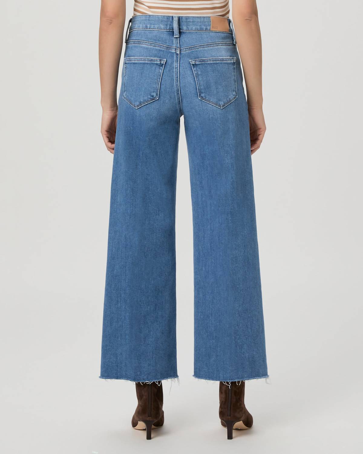 Paige - Anessa 29" Petite With Seamed Beltloops And Raw Hem Jean