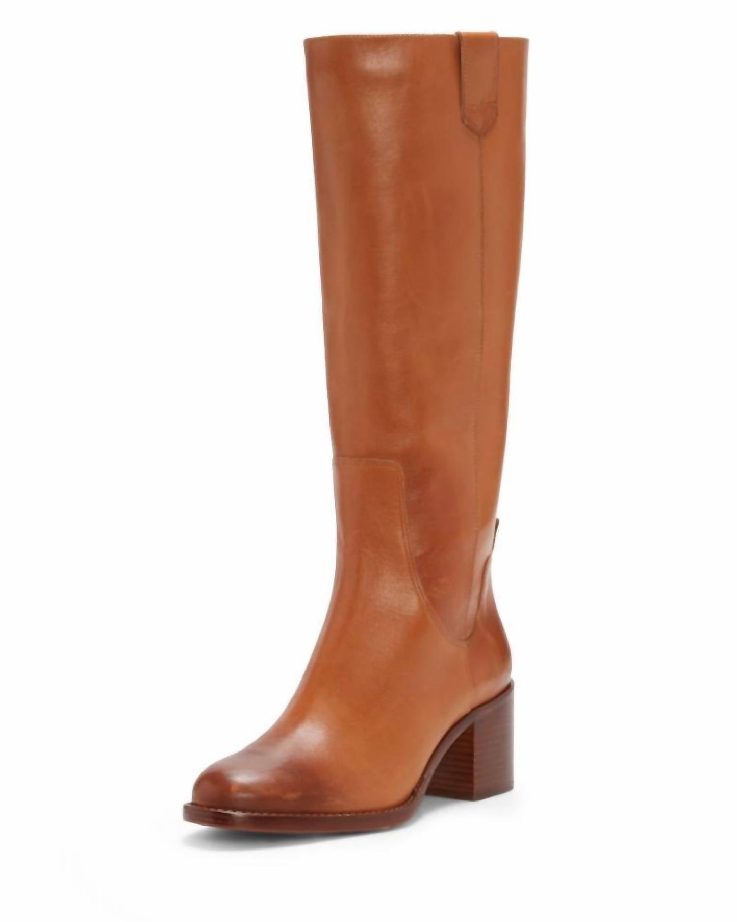 Vince Camuto - Women's Zemmy Leather Knee High Block Heel Comfortable Boots