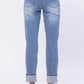 Judy Blue - High Rise Cuffed Hem Vintage Boyfriend Jeans