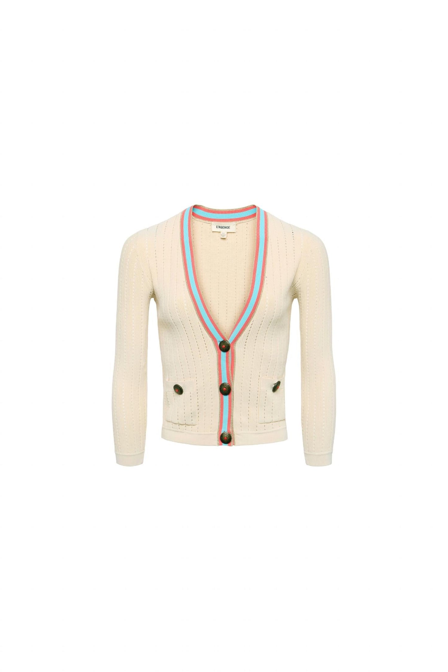 L'Agence - Irvin Pointelle Knit Cardigan