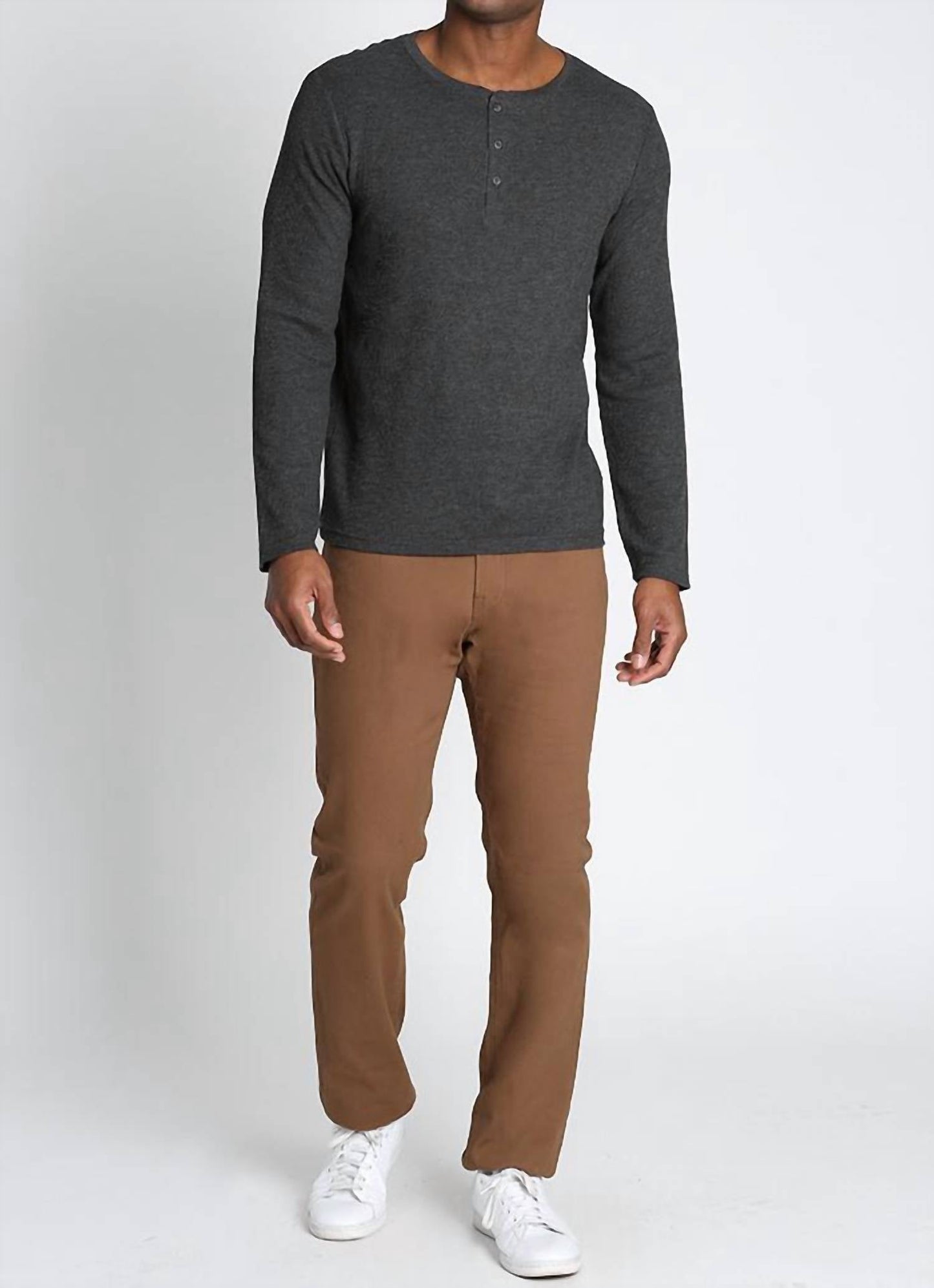 Jachs New York - Classic Waffle Henley Shirt