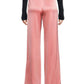 Alice + Olivia - Jc Satin Wide Leg Slit Pants