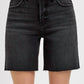 Risen - Tummy Control High Rise Mid Length Raw Cut Hem Shorts - Plus