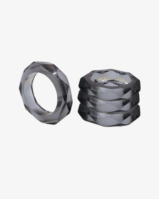 Borrowed Blu - Prism Napkin Rings Set Of 4