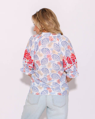 Thml - Puff Sleeve Shell Print Top