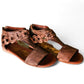 Naughty Monkey - Women's Hippie Hollow Distressed Genuine Leather Sandals