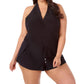 Magicsuit - Plus Size Bianca Swim Romper One Piece Swimsuit