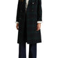 Lauren Ralph Lauren Double Breasted Wool Blend Reefer Coat in Black Watch, Size 12