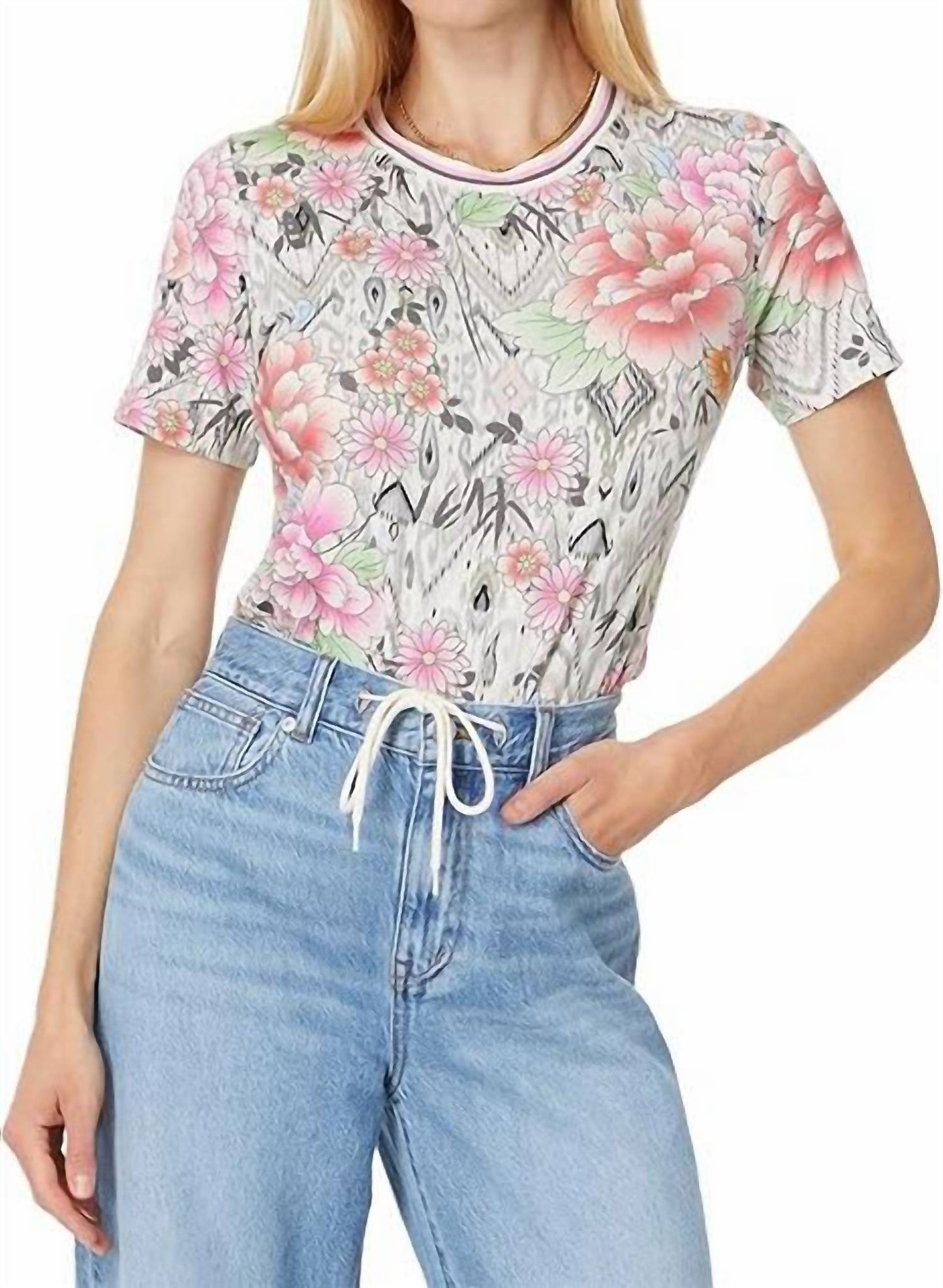 Johnny Was - The Janie Favorite Short Sleeve Crew Neck Swing Tee