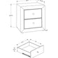 Nightstand With Storage Drawer, Upholstered, Transitional