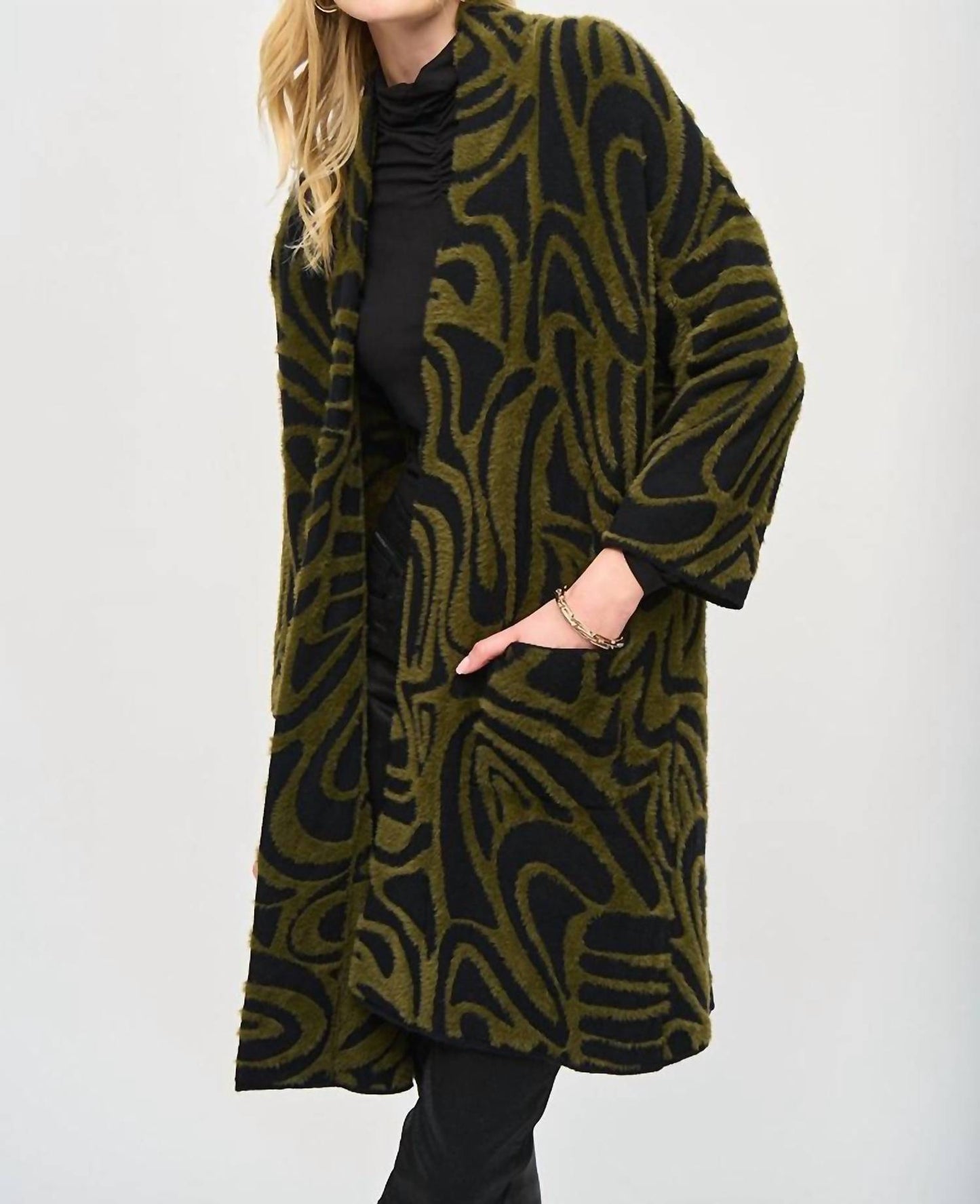 Joseph Ribkoff - Longline Three Quarter Sleeve Cardigan
