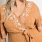 Polagram - Floral Embroidered Ruffle Midi Maxi Dress