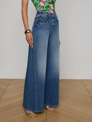 L'Agence - Beau Wide Leg Jeans