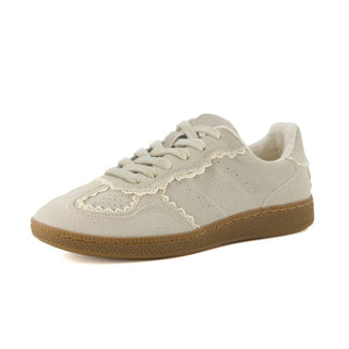 Cushionaire - Women’s Belinda Lace Detail Casual Sneakers