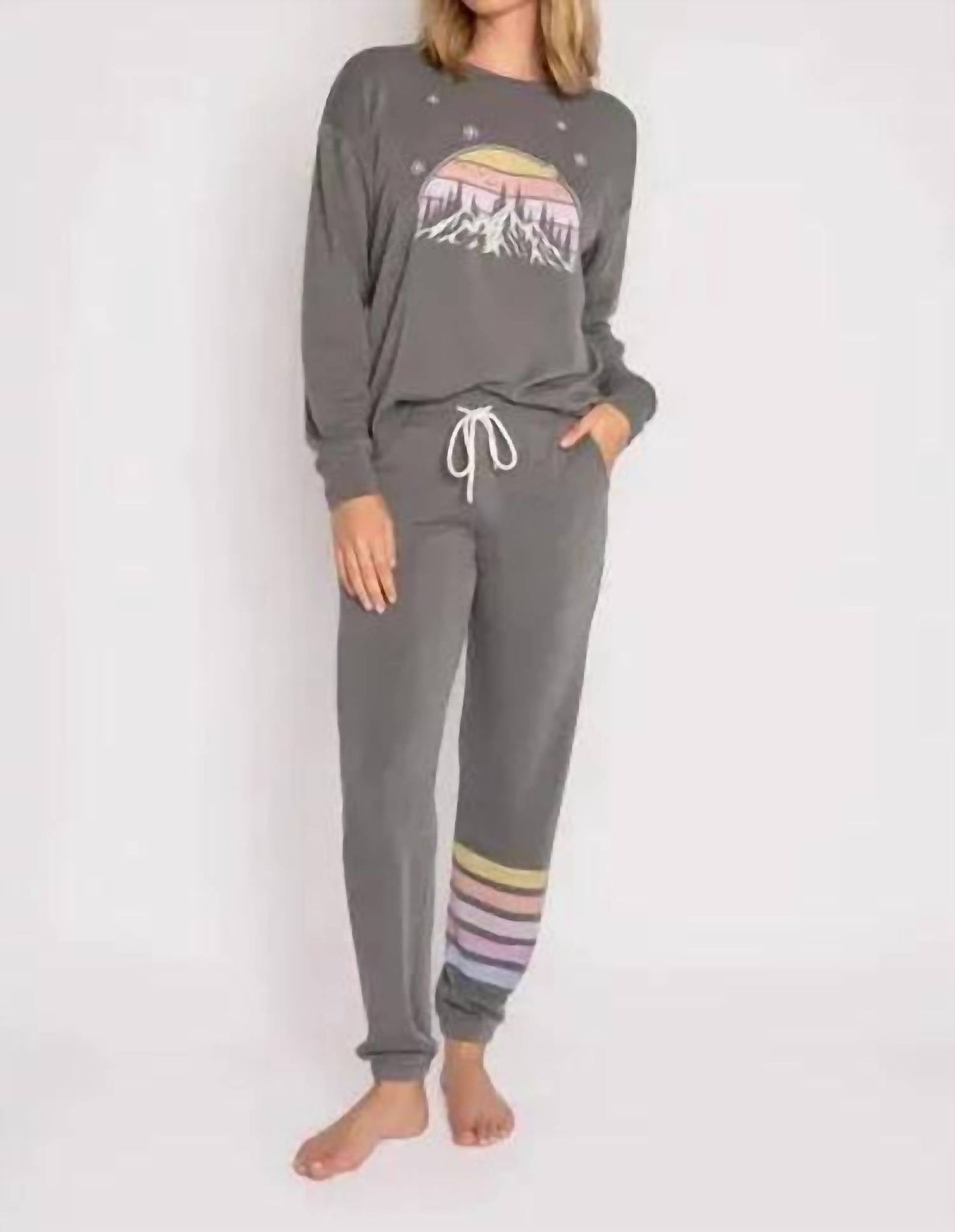 Pj Salvage - Mountain Love Cozy Fleece Jogger