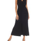 Joseph Ribkoff - Ruched V-neck High Slit Long Dress