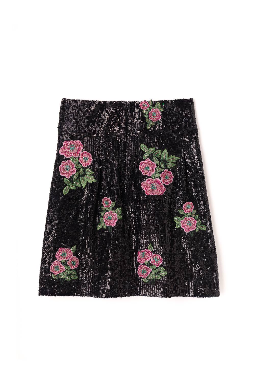 Sasha+Z - Women's Floral Sequins Skirt