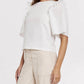 Another Love - Janita White Top W/ Smocking